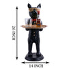 Elegant Dog Butler Statue with Tray – Black Resin Animal Figurine for Bar, Kitchen & Home Décor (BLACKLUXE CRAFTS) - BLACKLUXECRAFTS
