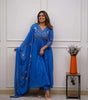Anarkali Kurta Set with Dupatta – Floral Embroidered Ethnic Wear for Women (BLACKLUXE CRAFTS) - BLACKLUXECRAFTS