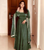 Women's Fandy Silk Embroidered Anarkali Kurti Gown With Dupatta Set (BLACKLUXE CRAFTS) - BLACKLUXECRAFTS