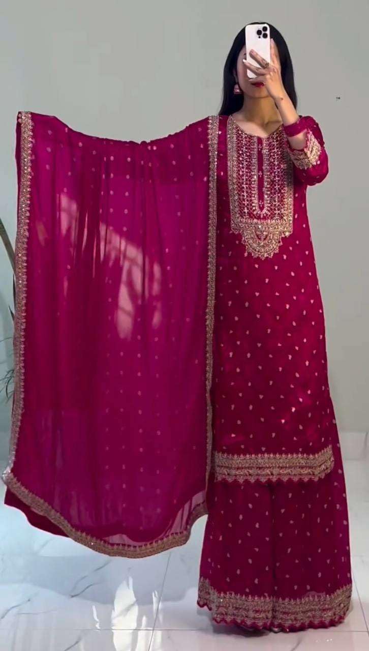 Embroidered Lehenga Suit with Dupatta – Festive Party Wear Indian Ethnic Outfit for Women (BLACKLUXE CRAFTS) - BLACKLUXECRAFTS