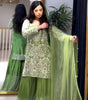 Heavy Embroidered Kurta Sharara Set with Dupatta – Designer Indian Wedding & Party Wear Outfit (BLACKLUXE CRAFTS) - BLACKLUXECRAFTS