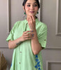 Elegant Black Kurta Set with Pink Embroidery | Women’s Ethnic Outfit (BLACKLUXE CRAFTS) - BLACKLUXECRAFTS