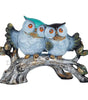 Handcrafted Owl Couple Figurine on Tree Branch – Resin Love Birds Statue for Home Décor, Living Room & Gifting (BLACKLUXE CRAFTS) - BLACKLUXECRAFTS