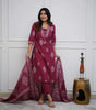 Embroidered Cotton Kurta Set with Dupatta – Elegant Indian Ethnic Wear for Women (BLACKLUXE CRAFTS) - BLACKLUXECRAFTS