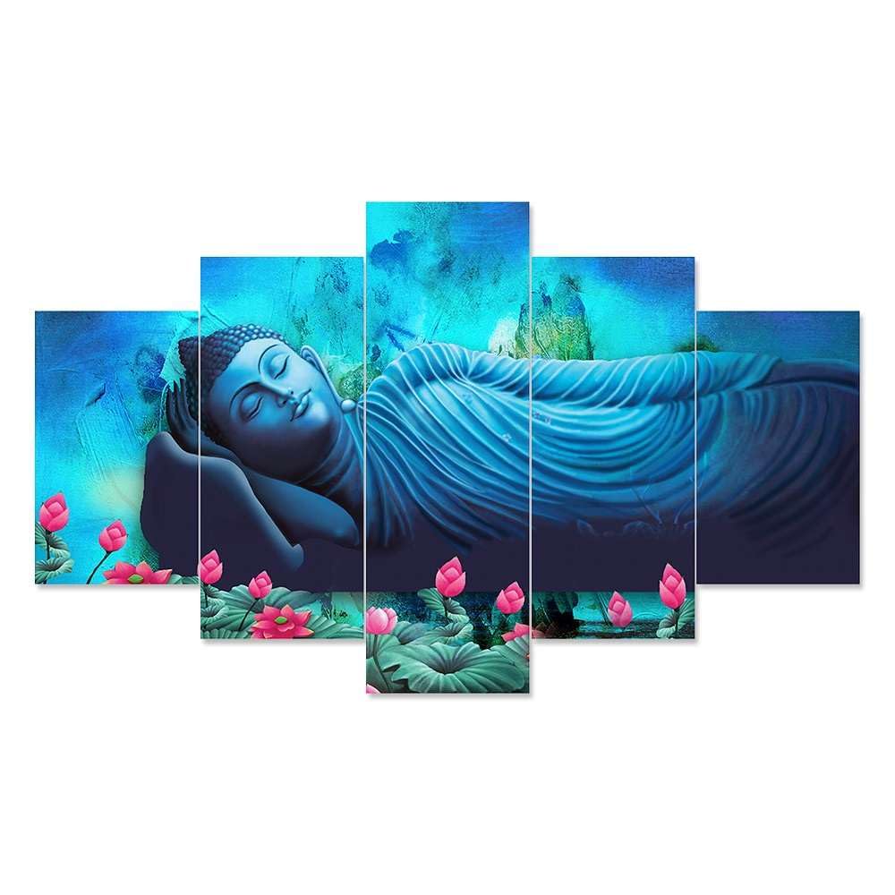 BLACKLUXE LIFESTYLE LTD Set of Five MDF Framed 3D Wall Painting for Home Decoration, Big Size Painting for Living Room, Bedroom (17x30 inches) WE 1 - BLACKLUXECRAFTS