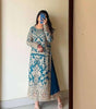 Women's Faux Georgette Embroidered Aaliya Cut Kurti With Plazzo & Dupatta Set with Diamond Handwork (BLACKLUXE CRAFTS) - BLACKLUXECRAFTS
