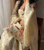 Women's Chinon Silk Embroidered Kurti With Sharara & Dupatta Set with Lace Border (BLACKLUXE CRAFTS) - BLACKLUXECRAFTS