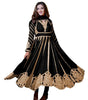 Women's Faux Georgette Embroidered Sequence Work Anarkali Kurti Gown with Net Dupatta (BLACKLUXE CRAFTS) - BLACKLUXECRAFTS