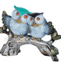 Handcrafted Owl Couple Figurine on Tree Branch – Resin Love Birds Statue for Home Décor, Living Room & Gifting (BLACKLUXE CRAFTS) - BLACKLUXECRAFTS