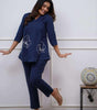 Women's Cotton Embroidered Co-ord Set 2 Piece Top Bottom Set (BLACKLUXE CRAFTS) - BLACKLUXECRAFTS