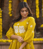 Anarkali Kurta with White Embroidery | Women’s Ethnic Festive & Casual Wear (BLACKLUXE CRAFTS) - BLACKLUXECRAFTS