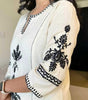 White Kurti with Black Embroidery & Palazzo Set – Women’s Elegant Ethnic Wear for Casual & Festive Occasions
(BLACKLUXE CRAFTS) - BLACKLUXECRAFTS