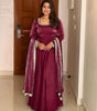 Women's Fandy Silk Embroidered Anarkali Kurti Gown With Dupatta Set (BLACKLUXE CRAFTS) - BLACKLUXECRAFTS