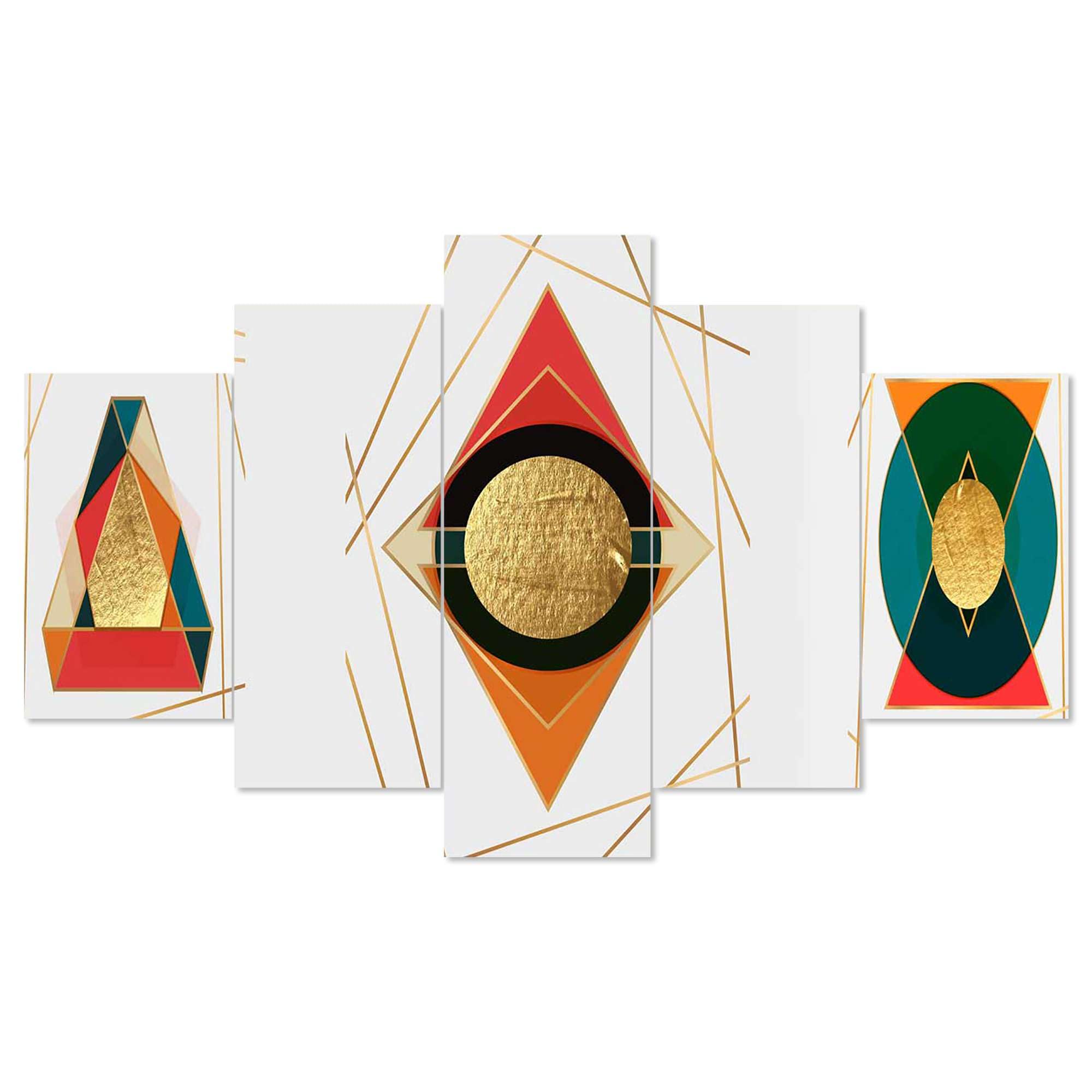 BLACKLUXE LIFESTYLE LTD Set of Five MDF Framed 3D Wall Painting for Home Decoration, Big Size Painting for Living Room, Bedroom (17x30 inches) WE 44 - BLACKLUXECRAFTS