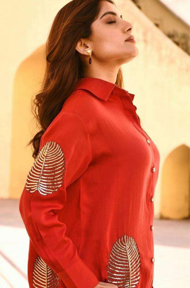 Trendy Co-ord Set for Women with Printed Detailing | Casual & Party Wear (BLACKLUXE CRAFTS) - BLACKLUXECRAFTS