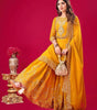 Women's Faux Georgette Ensemble with Embroidery & Sequence Work Kurti With Sharara and Dupatta Set (BLACKLUXE CRAFTS) - BLACKLUXECRAFTS