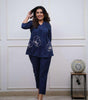 Women's Cotton Embroidered Co-ord Set 2 Piece Top Bottom Set (BLACKLUXE CRAFTS) - BLACKLUXECRAFTS