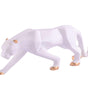 Handmade White Panther Figurine – Modern Resin Leopard Statue with Gold Accents for Luxury Home Décor (BLACKLUXE CRAFTS) - BLACKLUXECRAFTS