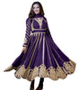 Women's Faux Georgette Embroidered Sequence Work Anarkali Kurti Gown with Net Dupatta (BLACKLUXE CRAFTS) - BLACKLUXECRAFTS