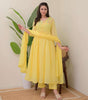 Women's Cotton Embroidered Anarkali Kurti With Pant and Dupatta set (BLACKLUXE CRAFTS) - BLACKLUXECRAFTS