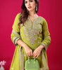 Women's Georgette Embroidered Kurti With Sharara & Dupatta Set (BLACKLUXE CRAFTS) - BLACKLUXECRAFTS