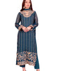 Teal Blue Straight Suit with Heavy Golden Embroidery & Dupatta | Designer Indian Pakistani Party Wear Dress for Women (BLACKLUXE CRAFTS) - BLACKLUXECRAFTS