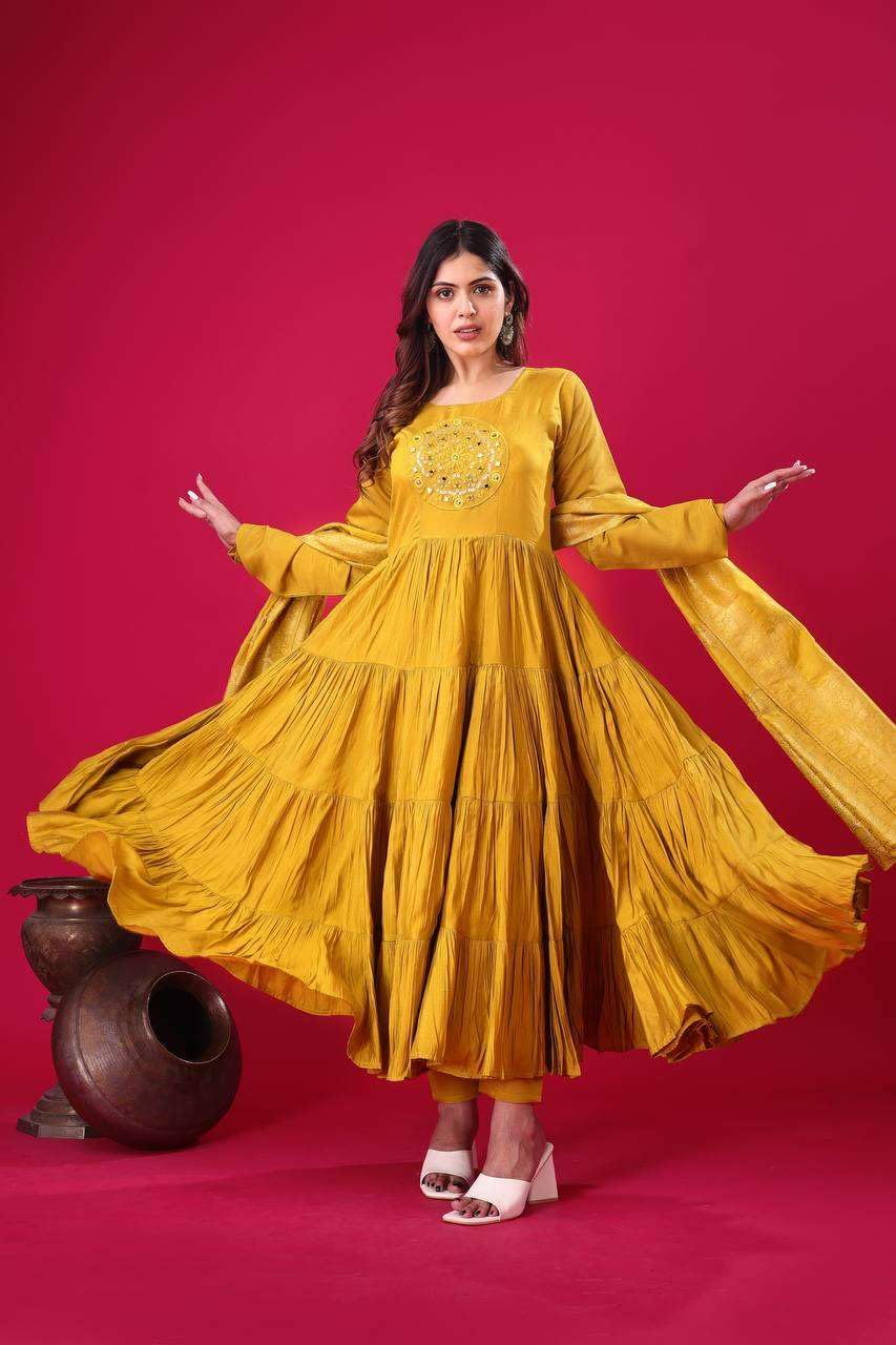 Anarkali Suit with Dupatta – Long Flared Ethnic Party Wear Dress for Women
(BLACKLUXE CRAFTS) - BLACKLUXECRAFTS