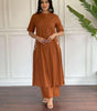 Elegant Black Kurta Set with Pink Embroidery | Women’s Ethnic Outfit (BLACKLUXE CRAFTS) - BLACKLUXECRAFTS