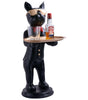 Elegant Dog Butler Statue with Tray – Black Resin Animal Figurine for Bar, Kitchen & Home Décor (BLACKLUXE CRAFTS) - BLACKLUXECRAFTS