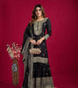 Black Embroidered Sharara Suit with Dupatta | Designer Indian Ethnic Wear | Party & Wedding Outfit for Women (BLACKLUXE CRAFTS) - BLACKLUXECRAFTS
