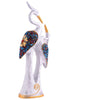 Handcrafted Crane Couple Resin Sculpture – White Bird Figurine with Colorful Gemstone Detail for Luxury Home Decor & Modern Living Room Accent (BLACKLUXE CRAFTS) - BLACKLUXECRAFTS