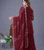 Embroidered Kurta Sharara Set with Dupatta – Designer Indian Wedding & Party Wear Outfit for Women (BLACKLUXE CRAFTS) - BLACKLUXECRAFTS