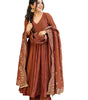 Anarkali Suit with Mirror Work Dupatta | Elegant Party Wear Indian Outfit for Women (BLACKLUXE CRAFTS) - BLACKLUXECRAFTS