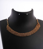 Luxury Gold Tassel Earrings and Choker Necklace Set Statement Bridal & Party Jewelry for Women (BLACKLUXE CRAFTS) - BLACKLUXECRAFTS