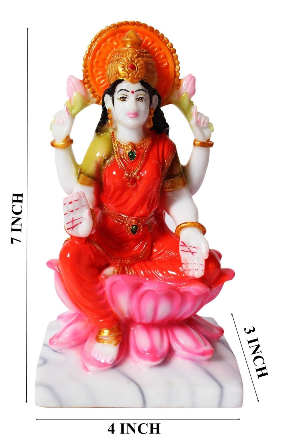 Lord Ganesha and Goddess Lakshmi Idol Set | Hindu God Figurines for Home Décor & Puja (BLACKLUXE CRAFTS - BLACKLUXECRAFTS