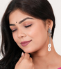 Handmade Oxidized Silver Peacock Earrings with Cowrie Shells Boho Ethnic Jewelry for Women (BLACKLUXE CRAFTS) - BLACKLUXECRAFTS