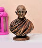 Handmade Mahatma Gandhi Bust Statue | Indian Brass Finish Figurine | Inspirational Freedom Leader Idol for Home Office & Collectible Gift (BLACKLUXE CRAFTS) - BLACKLUXECRAFTS