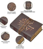 Handmade Leather Journal with Tree of Life | Vintage Writing Notebook, Travel Diary & Gift (BLACKLUXE CRAFTS) - BLACKLUXECRAFTS