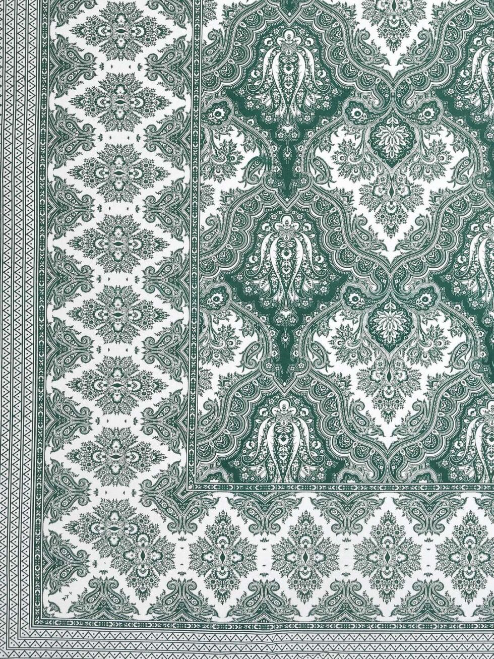 Handmade Cotton Bedsheet with Pillow Covers – Traditional Indian Block Print Bedspread, King Size Home Decor (BLACKLUXE CRAFTS) - BLACKLUXECRAFTS