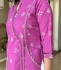 Women's Cotton Embroidered Anarkali Kurti with Pant and Dupatta Set (BLACKLUXE CRAFTS) - BLACKLUXECRAFTS