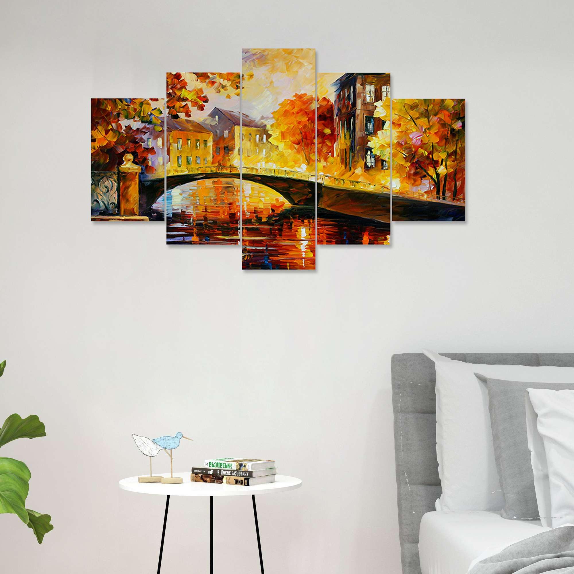 BLACKLUXE LIFESTYLE LTD Set of Five MDF Framed 3D Wall Painting for Home Decoration, Big Size Painting for Living Room, Bedroom (17x30 inches) WE 44 - BLACKLUXECRAFTS