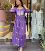 Anarkali Kurta with White Embroidery | Women’s Ethnic Festive & Casual Wear (BLACKLUXE CRAFTS) - BLACKLUXECRAFTS