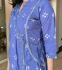 Women's Cotton Embroidered Anarkali Kurti with Pant and Dupatta Set (BLACKLUXE CRAFTS) - BLACKLUXECRAFTS
