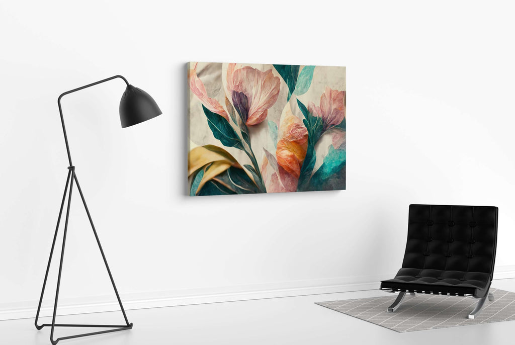 BLACKLUXE LIFESTYLE LTD Flower Paintings For Wall Decoration With Frame Canvas Painting For Living Room Bedroom Home Office & Hotels - BLACKLUXECRAFTS