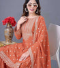 Embroidered Sharara Suit with Dupatta – Designer Party Wear Indian Outfit for Women (BLACKLUXE CRAFTS) - BLACKLUXECRAFTS
