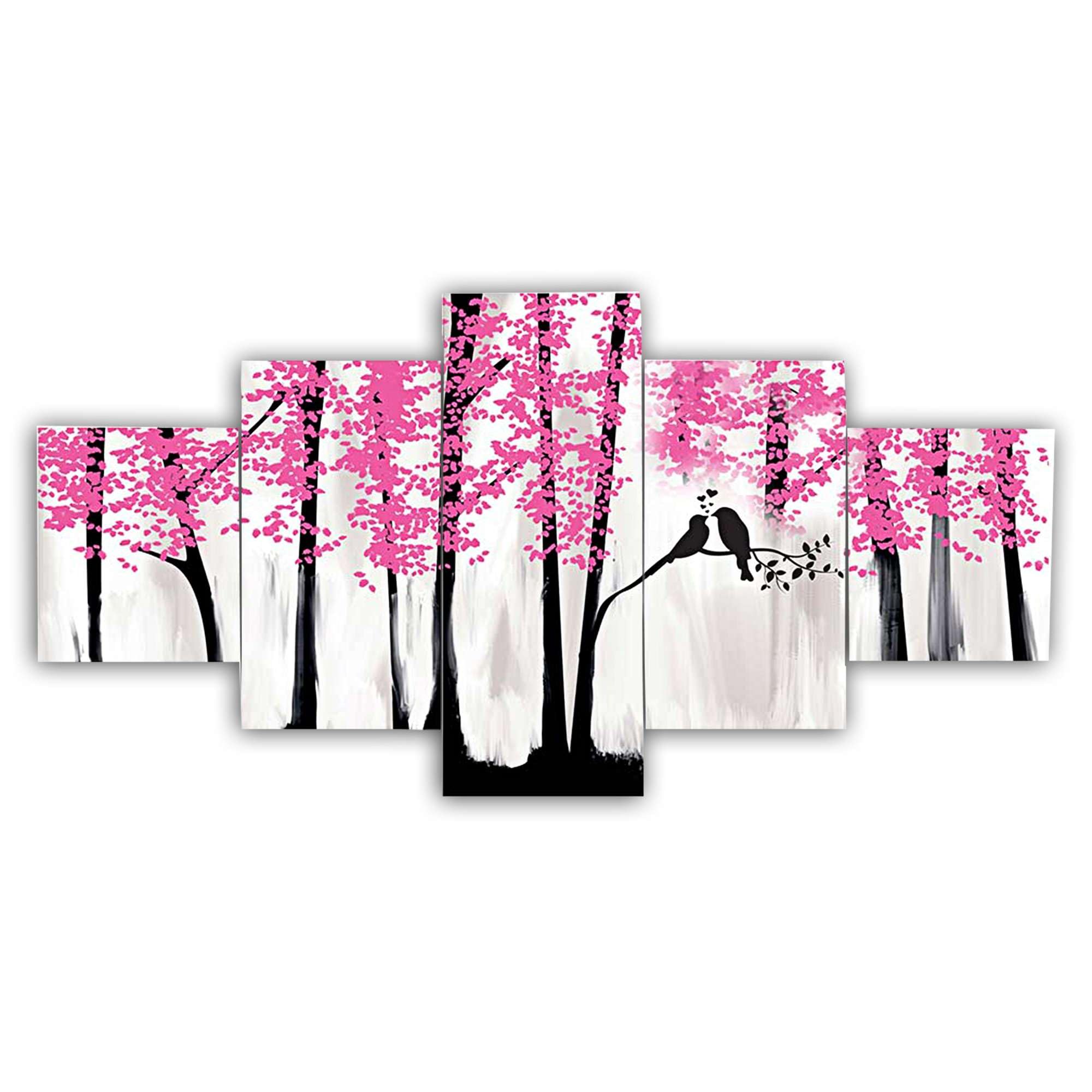 BLACKLUXE LIFESTYLE LTD Set of Five MDF Framed 3D Wall Painting for Home Decoration, Big Size Painting for Living Room, Bedroom (17x30 inches) WE 29 - BLACKLUXECRAFTS