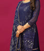 Georgette Sharara Suit with Mirror Work & Embroidered Dupatta | Party Wear Indian Ethnic Set (BLACKLUXE CRAFTS) - BLACKLUXECRAFTS