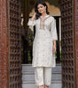 Women's Cotton Embroidered Straight Kurti With Pant and Dupatta Set (BLACKLUXE CRAFTS) - BLACKLUXECRAFTS