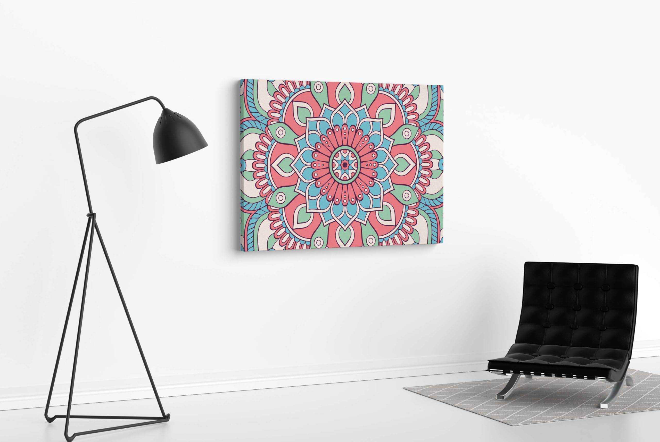 BLACKLUXE LIFESTYLE LTD Mandala Art Painting For Wall Decoration With Frame Canvas Painting For Living Room Bedroom Home Office & Hotels - BLACKLUXECRAFTS