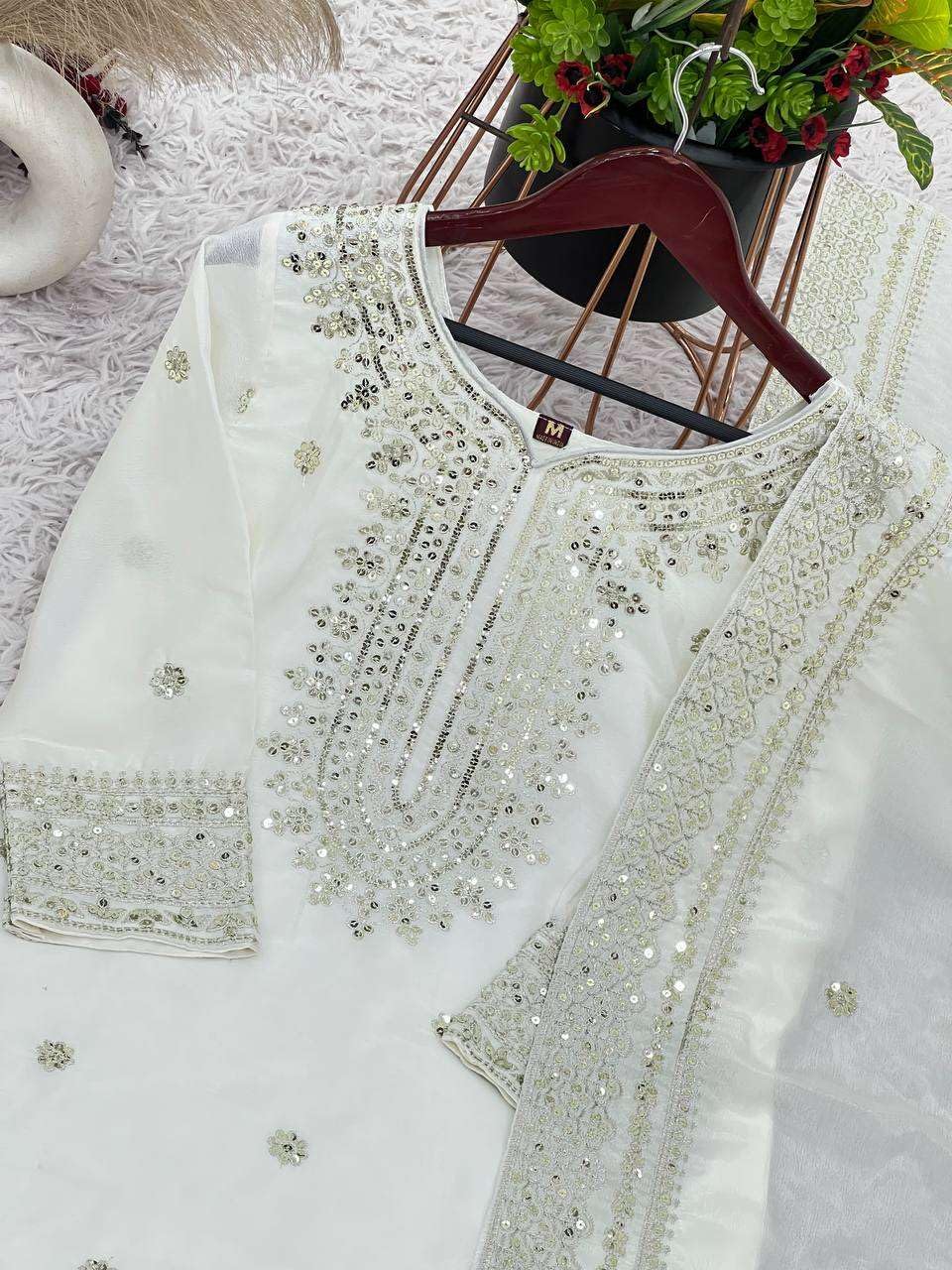 Black Embroidered Sharara Suit with Dupatta | Designer Indian Ethnic Wear | Party & Wedding Outfit for Women (BLACKLUXE CRAFTS) - BLACKLUXECRAFTS